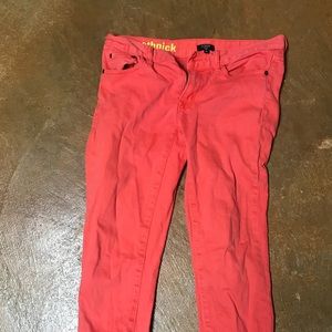 J. Crew burnt orange toothpick pants